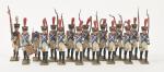 Lucotte, ronde bosse 60 mm
armée napoléonienne, 16 grenadiers au défilé...