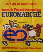 Anniversaire Euromarché
Affiche Walt Disney production, Imp. Gayard
160 x 117 cm.