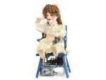 DECAMPS. "Bébé sur sa chaise" Automate électrique, probablement pour vitrine....