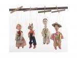 Dix sept marionnettes à fils vers 1960
