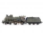 Rame Texk Orient Express avec locomotive coupe-vent et huit voitures....
