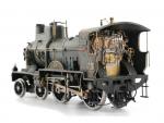 Rame Texk Orient Express avec locomotive coupe-vent et huit voitures....