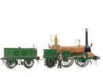 LOTIAUD, locomotive Buddicom Ouest type 111, verte, cuivre et noire...