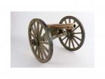 Pièce d'artillerie de type Gribeauval, tube en bronze gravé de...