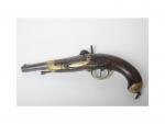 Pistolet 1822 T, Manufacture de Châtellerault. Arme très corrodée et...