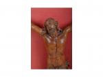 Christ en bois naturel sculpté XVIIIème.