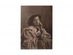 Portrait de Sarah Bernhardt au burnous