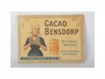 Cacao Bensdorp, carton de vitrine, 27x38 cm