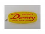 Vins Cafés Damoy, enseigne lumineuse en plastique jaune (fêles et...