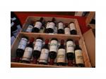 18 demi bouteilles de vins différents et divers millésimes dont...