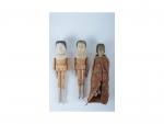 Trois poupées allemandes en bois :