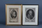 Deux portraits - Melchior Cochet de Saint-Valier 
par THOMASSIN A...