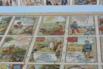 Grand puzzle de carte des départements français
(deux planches 50x32 cm,...