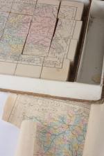 Atlas, cubes géographiques avec les cartes. 
Boîte en cartonnage. Edit....