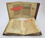 (2 vol.) Coran manuscrit Afrique du nord XIXe. Relié en...