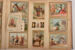 "Album de collections"
30 pages d'images publicitaires avec découpis. Vers 1900.