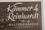 Kämmer et Reinhardt, rare catalogue de 1936,
36 pages, avec photos...