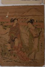 Torii Kiyonaga (1752 -1815)
Cinq chuban tate-e, musiciens jouant du tambour,...