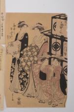 Utagawa Kuniyoshi (1798-1861)
Oban yoko-e de la série Tokaido gojusan eki...