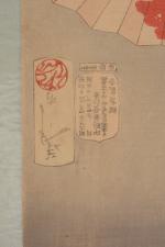 Tsukioka Yoshitoshi (1839-1892)
Oban tate-e de la série Fzoku Sanjnis, les...
