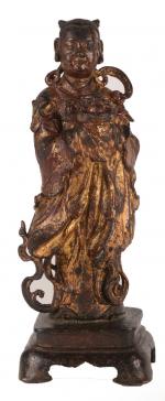 CHINE - Fin Epoque MING (1368 - 1644)
Statuette en bronze...