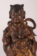 CHINE - Fin Epoque MING (1368 - 1644)
Statuette en bronze...