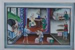Chine XIXe siècle 
Scènes de temple et Le traitement du...