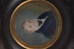 Ecole du XIXe siècle
Portrait d'homme à la cravate noire
Miniature à...