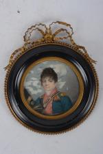 Ecole début XIXe siècle
Portrait présumé du Baron de Finguerlin en...