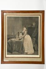 Zograscope
Gravure d'après L. Boilly gravée par Cazenave représentant Madame Danton...