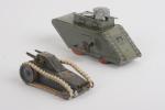 Allemagne, Paul Weiss : petit tank 
mécanique en tôle lithographiée,...