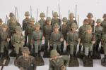 Allemagne, Elastolin et Linéol, IIIème Reich :
cinquante soldats fantassins principalement...