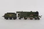 Hornby anglais, "Lord Nelson" locomotive
verte mécanique type 221 et tender...