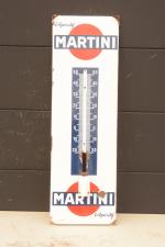 Martini
Thermomètre émaillé à oreilles, Vox publicité
96 x 31 cm. (manque...