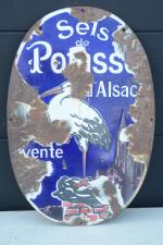 Sels de Potasse d'Alsace
Plaque émaillée, émail Ed. Jean, nombreux éclats....