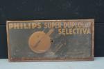 Philips Super-Duplolux Selective
Tôle lithographiée bombée, 25 x 50 cm. On...