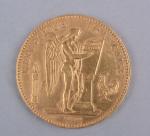 Pièce de 100 francs or jaune de 1879 (A).
Poids :...