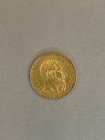 Pièce de 20 francs or Belge de 1870.