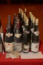 10 bouteilles Côtes-du-Rhône ; 14 bouteilles d'Alsace