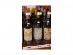 3 bouteilles, Pichon Longueville Contesse, 1993, bon niveau, étiquettes sale.