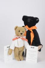Steiff contemporain, réplica : deux ours avec certificat :
Archie 1910...
