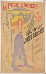 Affiche "Le petit théâtre - réouverture 10 octobre 1901"
43 Bould...