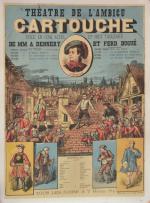Affiche "Théâtre de l'Ambigu : Cartouche"
Imp. Léon Sault, Paris. Entoilée....