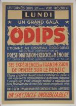 Deux affiches entoilées ODIPS dont 
"Lundi un grand gala -...