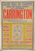 Affiche "Carrington - Après une longue absence".
Entoilée. 120x80 cm.