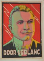 Affiche "Door-Leblanc" magicien.
Affiche Louis Gallice. Entoilée. 138x98 cm.