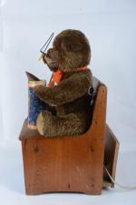 Automate publicitaire électrique
"Pustefix", un ours en peluche assis fait des...