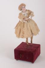 La ballerine, petit automate fin XIXème 
représentant une danseuse tournant...