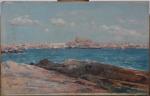 Gaspar TERRASA (1840-1910) 
Dans le port de Majorque 
Huile sur...