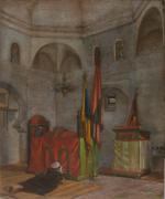 Ecole orientaliste XIX-XXe siècle
Intérieur d'une mosquée 
Pastel sur toile.
74 x...